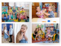 Выпускной альбом для детского сада в стиле Минимализм 6 разворотов Москва Санкт-Петербург заказать выпускной альбом Жуковский Раменское Некрасовка