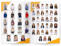 Выпускной альбом для 4 9 11 класса Бело-Желтый Москва Санкт-Петербург заказать выпускной альбом